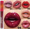Picture of evpct 6Pcs Matte to Glitter Liquid Lipstick Long Lasting Lip Set Kit,6 Color Diamond Dark Red Pink Purple Mauve Glitter Sparkly Glossy Metallic Shimmer Sparkle Waterproof Lipstick Lip Gloss for Women