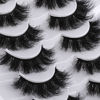 Picture of Mebver False Eyelashes Cat Eye Lashes Faux Mink Lashes Natural Look Fluffy Wispy Lashes That Look Like Extensions Pestañas Postizas D Curl Lash Strips Short Fox Eye Lashes 7 Pairs Pack
