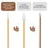 Picture of 200PCS Pointed Cotton Swabs - Precision Tip Cotton Swabs with Wooden Sticks - Microblading Cotton Swab 4 inch - Cotton Swabs for Makeup, Tattoo Permanent Supplies