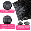 Picture of Seamless Kinky Curly Clip in Hair Extensions Real Human hair For Women Brazilian Virgin 3c 4a Curly Clip ins Human Hair Extensions (20inch,#1B)