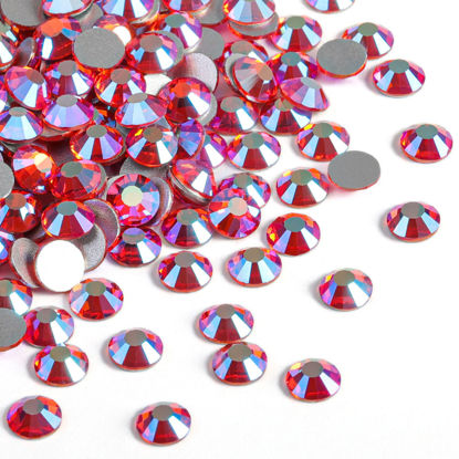 Picture of Beadsland 2880pcs Flat Back Crystal Rhinestones Round Gems for Nail Art and Craft Glue Fix,Hyacinth AB,SS10,2.7-2.9mm