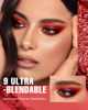 Picture of MAKI YIKA Red Eyeshadow Palette for Women, Red Eye Shadow Long Lasting High Pigmented 9 Colorful Red Eye Shadows (N2 Red)