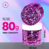 Picture of Teenitor Body Glitter, Face Glitter, Purple Glitter, 80g/2.8oz Face Body Glitter, Hair Glitter Gel, Makeup Rave Glitter, Holographic Glitter for Face and Body