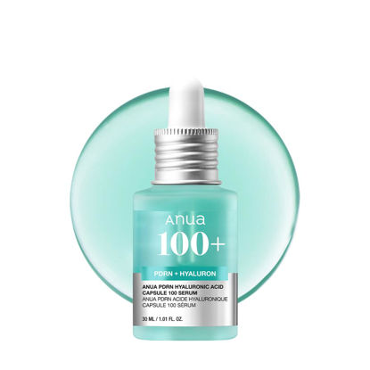Picture of Anua PDRN Hyaluronic Acid Capsule 100 Serum, Radiant Face Serum, Hyaluronic Acid, Hydration, Moisture Plumping effect, Natural color, Fragrance free, Korean Skincare, 30ml / 1.01 fl. oz
