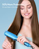 Picture of Wavytalk Hair Straightener, 1.7 Inch Wide Titanium Wet to Dry Flat Iron for Hair, Professional Hair Straightener for Damp or Dry Hair (Blue)