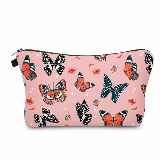 Picture of Cute Travel Makeup Bag Cosmetic Bag Small Pouch Gift for Women (Butterfly)