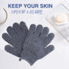 Picture of Yiclick Heavy Exfoliating Gloves, Exfoliating Body Scrubber for Bath Shower Exfoliation, Body Scrub Exfoliator for Dead Skin Remover, Exfoliate Sponge Loofah Washcloth Mitt Men Women