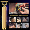 Picture of Hair Clippers for Men, Hair Trimmer T Blade Trimmer Zero Gapped Trimmer, Cordless Rechargeable Beard Trimmer Shaver Hair Cutting Kit with Ear Spoon Tool Set (Gold)