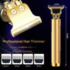 Picture of Hair Clippers for Men, Hair Trimmer T Blade Trimmer Zero Gapped Trimmer, Cordless Rechargeable Beard Trimmer Shaver Hair Cutting Kit with Ear Spoon Tool Set (Gold)