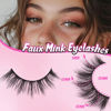 Picture of Veleasha Lashes Fluffy Wispy Faux Mink Eyelashes Criss-cross False Lashes 10 Pairs Pack Fake Eyelashes for Women (6D01)