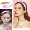 Picture of Atoden Satin Headbands for Women Girls Light Purple Headband 1.18 Inch Wide Thin Hard Headbands Non Slip Ribbon Hair Bands Lavender Plain Headbands for Crafts DIY Costume Holiday Cosplay Gifts