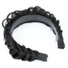 Picture of DIGUAN Wide Messy Braided Headband With Teeth Synthetic Hair Plaited Headband High Elasticity Braids Chunky Fishtail Braided Hair Band Hairpiece for Girls Women (Natural Black)