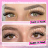 Picture of Yawamica Eyelash Clusters Natural Lash Extension 12-16mm Wispy Lash Clusters C Curl Individual Lashes Fluffy Cluster Eyelash Extensions False Eyelashes Clusters DIY Lash for Beginners