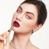 Picture of Oulac Color Rich Satin Lipstick - Burgundy Red Full Coverage Lip Color, Creamy Silky-Smooth, Moisturizing, Satin Matte Finish, Infused With Shea Butter, Vegan & Clean Beauty, 4g, SG13 Burgundy