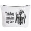Picture of IHopes+ Funny Skeleton Makeup Bag Gift for Women Best Friends Sister | This Bag Contains My Face Makeup Zipper Pouch Bag Cosmetic Travel Accessories Bag Gifts halloween gifts