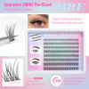 Picture of JIMIRE 160Pcs Self Adhesive Eyelashes Natural Look 9-14MM Wispy Pre Glued Lash Clusters No Glue Needed Press on Lashes Clusters Reusable Self Adhesive Eyelash Clusters Beginners Friendly
