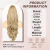 Picture of CHRSHN Blonde Ponytail Extension, Drawstring Ponytail Extension for Women 26 Inch Long Wavy Highlights Pony Tails Hair Extensions Synthetic Clip in Ponytail Hairpiece for Women(H24/88)