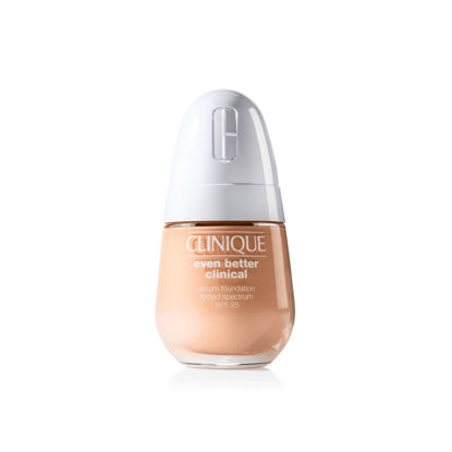 Picture of Clinique Even Better Clinical Serum Full Coverage Hydrating Foundation Broad Spectrum SPF 25 With Vitamin C, Salicylic Acid + Hyaluronic Acid For Oily Skin Types, Flax, 1 Fl Oz