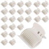 Picture of Tbestmax 24 Hot Roller Clips for Hair Curler Claw Clip Replacement Hair Section Styling for Women Girls White