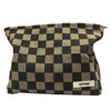 Picture of GUTGNK Women's Cosmetic Bag, Corduroy Checkerboard Travel Cosmetic Bag Small Cosmetic Bag Skin Care Cosmetic Changing Handy Bag Zipper Organizer