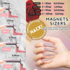 Picture of Yaya Acrylic False Nail Clippers with Magnets,Nail cutters for nail tips magnet, Nail Tip Cutter with Length Measurement, Acrylic Nail Cutter With Sizer Magnets, Manicure Tool for Salon Home Nail Art.