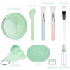 Picture of Face Mask Mixing Bowl Set, Anezus 11 Pcs DIY Facemask Mixing Tool Kit with Facial Mask Bowl Stick Spatula Silicone Brush Spray Bottle Puff Soaking Bottle Gauges