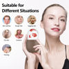Picture of Ice Roller for Face and Eye, Silicone Ice Facial Roller Ice Holder, Face Ice Mold Skin Care, Face Icers Reusable Ice Cube Roller for Shrink Pores Anti Wrinkle Reduce Puffiness, Brown