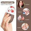 Picture of Ice Roller for Face and Eye, Silicone Ice Facial Roller Ice Holder, Face Ice Mold Skin Care, Face Icers Reusable Ice Cube Roller for Shrink Pores Anti Wrinkle Reduce Puffiness, Brown