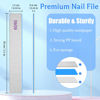 Picture of BLESWIN Nail Files 25pcs-Nail File 60/60 Grit for Acrylic Nails,Super Rough Nail Files Emery Boards for Artificial Nails, Fake Nails, Professional Double Sided Jumbo Zebra Nail File