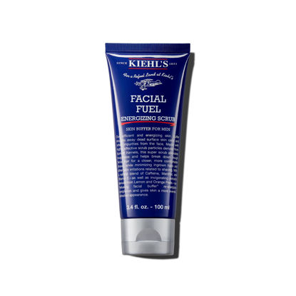 Picture of Kiehl's Facial Fuel Exfoliating Face Scrub, Facial Cleanser for Men, Smooths Skin & Removes Dead Skin, Dirt & Oil, Helps Soften Tough Facial Hair, with Caffeine, Menthol, Vitamin E - 3.4 fl oz