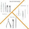 Picture of Manicure Set Professional Nail Clippers Kit Pedicure Care Tools- Stainless Steel Women Grooming Kit 12Pcs for Travel or Home (Gold)