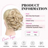 Picture of REECHO 9" Short Ponytail Extension, Classic Loose Curly Wavy Claw Clip Pony tails Hair Extensions HP001 Hairpieces for Women - Medium Blonde