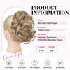 Picture of REECHO 9" Short Ponytail Extension, Classic Loose Curly Wavy Claw Clip Pony tails Hair Extensions HP001 Hairpieces for Women - Honey Blonde with Highlights
