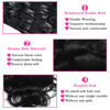 Picture of Body Wave Brazilian Clip in Hair Extensions Human Hair 8Pcs Remy Hair Extensions Clip ins for Black Women with 18Clips 120g (14inch, Natural Black)