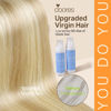 Picture of DOORES Seamless Clip in Hair Extensions Real Human Hair, DirtyBlonde Highlight Golden Blonde 16 Inch 110g 7pcs, Human Hair Extensions Seamless Invisible PU Weft Hair Invisi Edge Hair Extensions