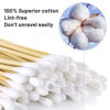 Picture of 1000PCS 6 inch Long Cotton Swabs - 100% Cotton Swabs with Wooden Sticks - Lint Free, Highly Absorbent Cotton Tipped Applicators for Makeup, Gun Cleaning, Pet Care