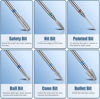 Picture of Depvko 13PC Nail Drill Bits Set, Drill Bits for Nails, 3pcs Tungsten Carbide Drill Bits+ 3pcs Ceramic Efile Nail Drill Bits+ 6pcs Diamond Drill Bits+ 1pcs Brush, 3/32 inch Nail Bits for Nail Drill