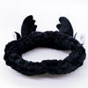 Picture of Jowmoy Cute antlers Headband, headband for washing face, face wash headband, spa headband, headband to wash face, makeup headband, Headband to Wash Face for Women Makeup Shower Spa Headban-Black