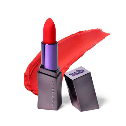 Picture of URBAN DECAY Vice Hydrating Lipstick (Elote - Bright Coral Orange - Matte Finish), Creamy Formula, Moisturizing Lip Color with Aloe Vera & Avocado Oil, Vegan, Cruelty-free - 0.11 oz