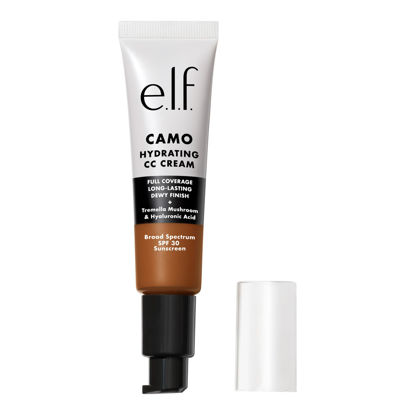 Picture of e.l.f. Hydrating Camo CC Cream, SPF 30, Color Correcting Full Coverage Foundation For A Dewy Finish, Vegan & Cruelty-Free, Rich 620 W