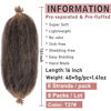 Picture of 8 Packs Springy Afro Twist Crochet Hair 16 Inch Pre-Separated Spring Twist Hair Synthetic Marley Crochet Braiding For Distressed Soft Locs Hair Extension For Women (8 Strands/Pack,T27#)