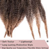 Picture of 8 Packs Springy Afro Twist Crochet Hair 16 Inch Pre-Separated Spring Twist Hair Synthetic Marley Crochet Braiding For Distressed Soft Locs Hair Extension For Women (8 Strands/Pack,T27#)