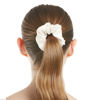 Picture of LilySilk Hair Tie, 100% Mulberry Silk Hair Scrunchies for Frizz & Breakage Prevention, Elastic Silk Ponytail Holders, 1Pc, Ivory