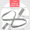 Picture of 4 Pieces Thick Non-Slip Elastic Sport Headbands Hair Headbands for Women and Men (Black, White, Gray, Pink)