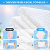 Picture of Beauntangly Disposable Face Towel, XL Unscented Facial Towelettes Soft Thick Absorbent, Lint-Free Biodegradable Makeup Remover Dry Wipes Clean Skin Care Washing Drying Camping Travel Essentials, 50 Ct