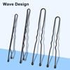 Picture of TsMADDTs Bobby Hair Pins Kit, 200PCS U Shaped Bobby Pins Black for Women, Ballet Buns with Box, 2.4IN and 2IN