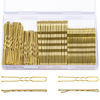 Picture of TsMADDTs Hair Pins, 200PCS Blonde Bobby U Shaped Hair Pins for Women, Buns Nets with Box, 2.4IN & 2IN