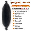 Picture of Dark Brown Kinky Braiding Hair Color 2 Springy Afro Twist Hair 8 Packs kinky Twist Hair for Braiding #2 Pre Fluffed Spring Twist Hair for Soft Locs Brown Afro Kinky Twist Braiding hair (16in 8p 2#)