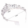 Picture of COCIDE Blue Tiara Crowns Crystal Headband Princess Rhinestone Crown with Combs Bride Headbands Bridal Wedding Prom Birthday Party Hair Accessories Jewelry for Women and Girls