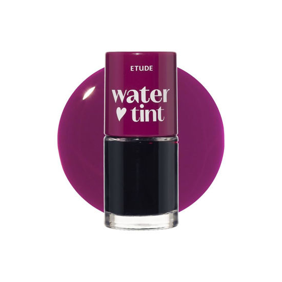 Picture of ETUDE Dear Darling Water Tint - Prune Ade | Vivid Color Lip Stain with Moisturizing Weightless & Non-sticky Finish Lip Stain | Smudge-proof Lip Tint | Korean Makeup, Perfect for Gift